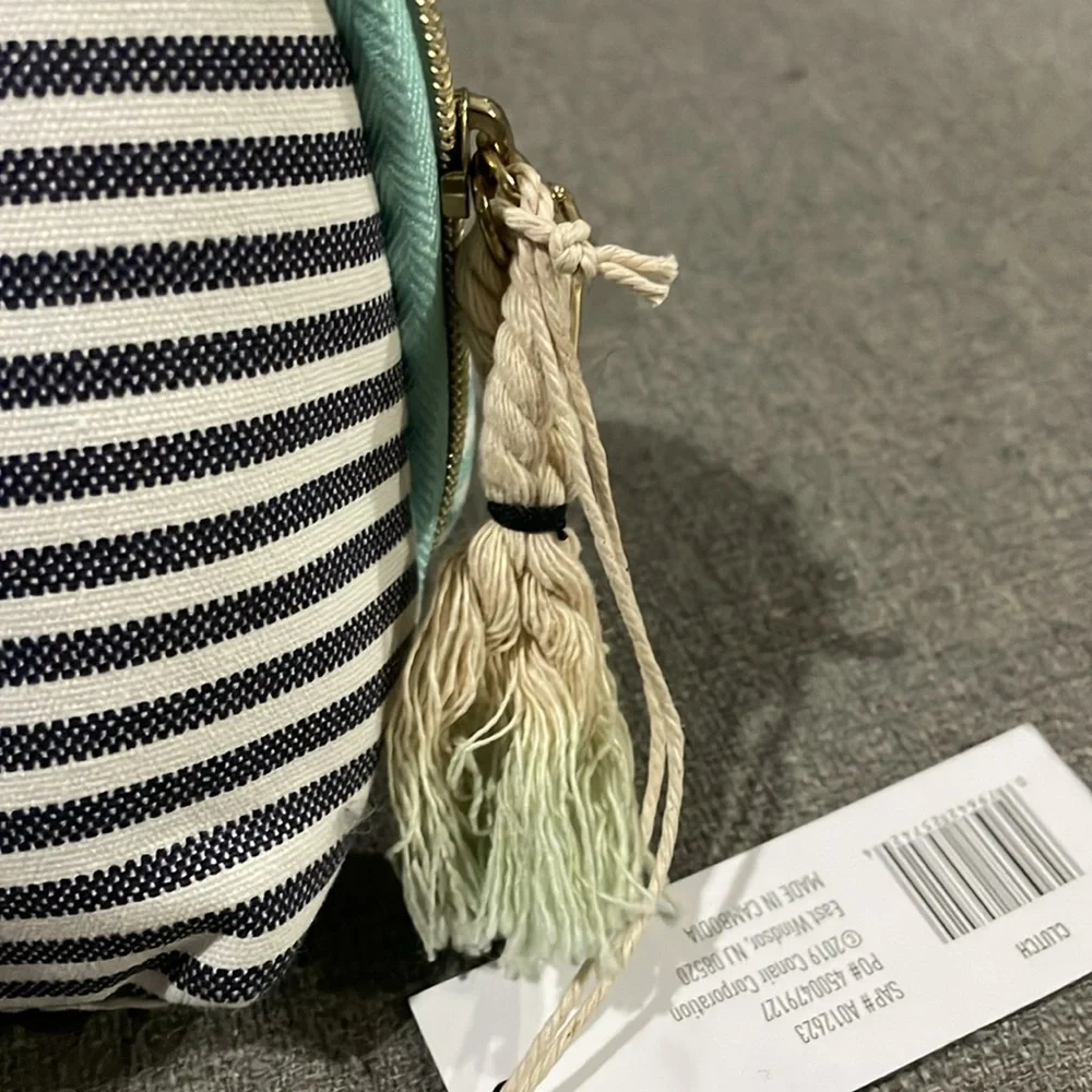 Sophia Joy Clutch Cosmetic Striped travel Bag organizer